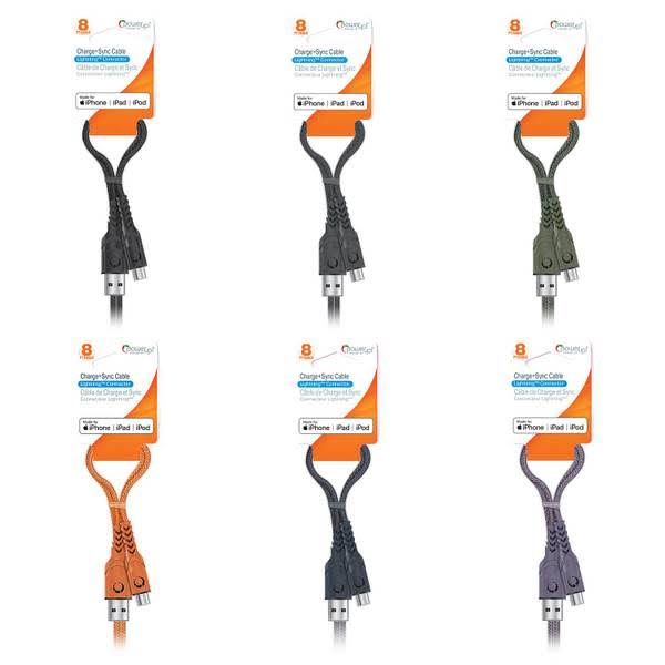 Power Up! 191-05948 USB Cable - 8ft Braided - MFI 8-Pin
