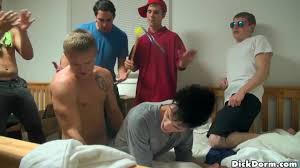 Gay student spitroasted in dorm threesome jpg x College dorm gay