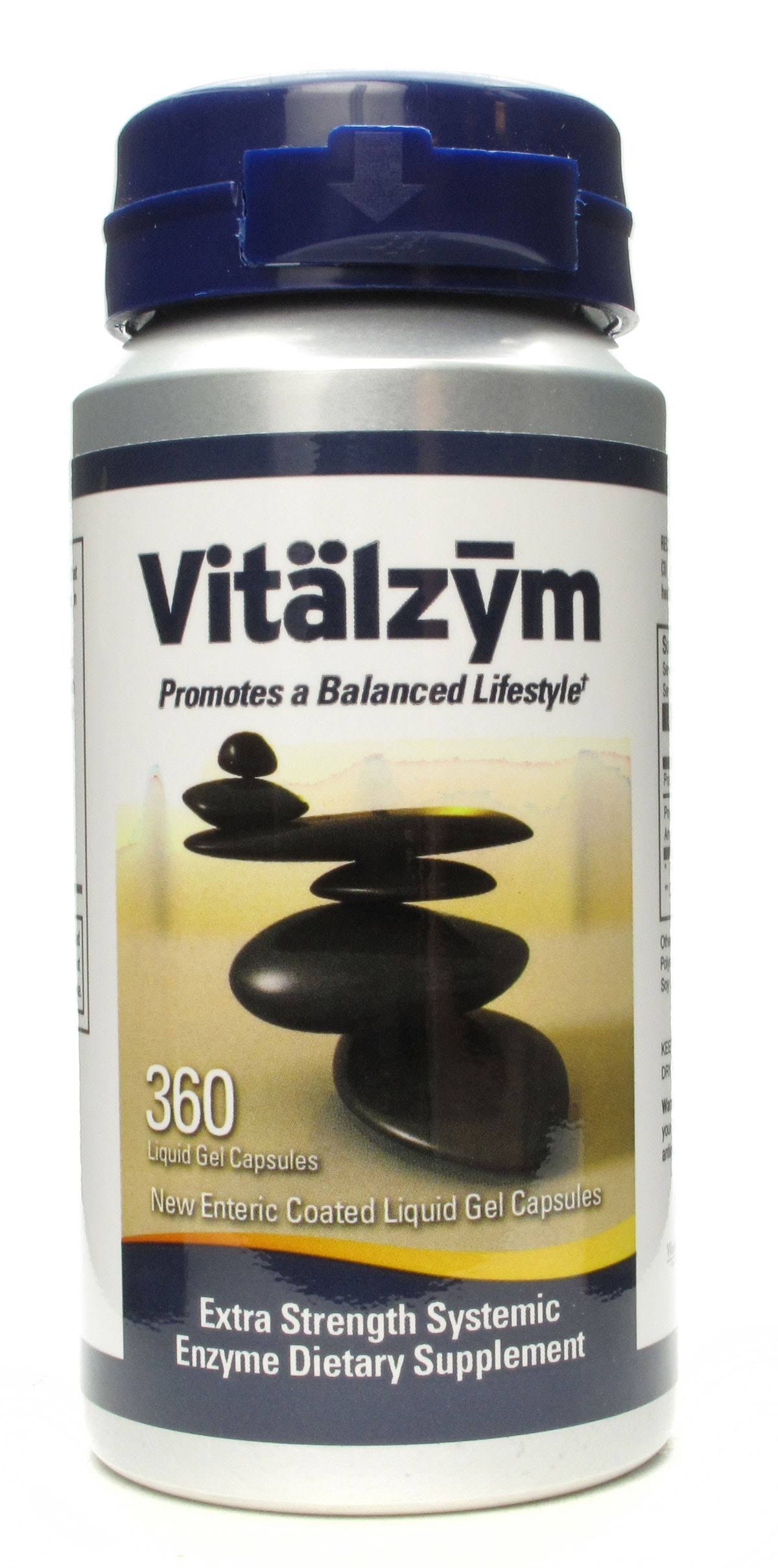 World Nutrition Vitalzym Softgels - 360 Capsules