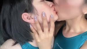 Watch japanese lesbian candy kissing japanese teen lesbian kissing porn spankbang jpg x Japanese girls kissing