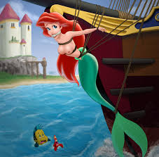 Ariel flounder prince eric sebastian the little mermaid fikomi jpg x The little mermaid