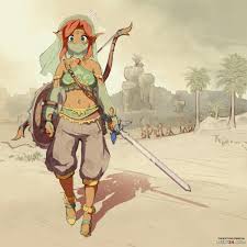 Kidlucid runrun trap link gerudo link riju zelda jpg x Gerudo link