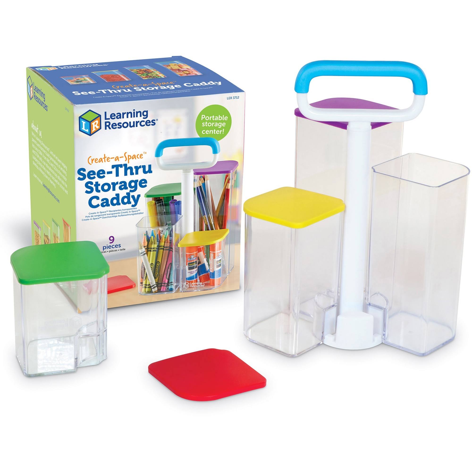 Art and Learn Learning Resources Create a Space Storage Center 10pc