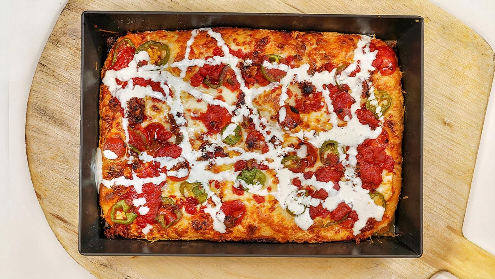 8Mileπ Detroit Style Pizza by null