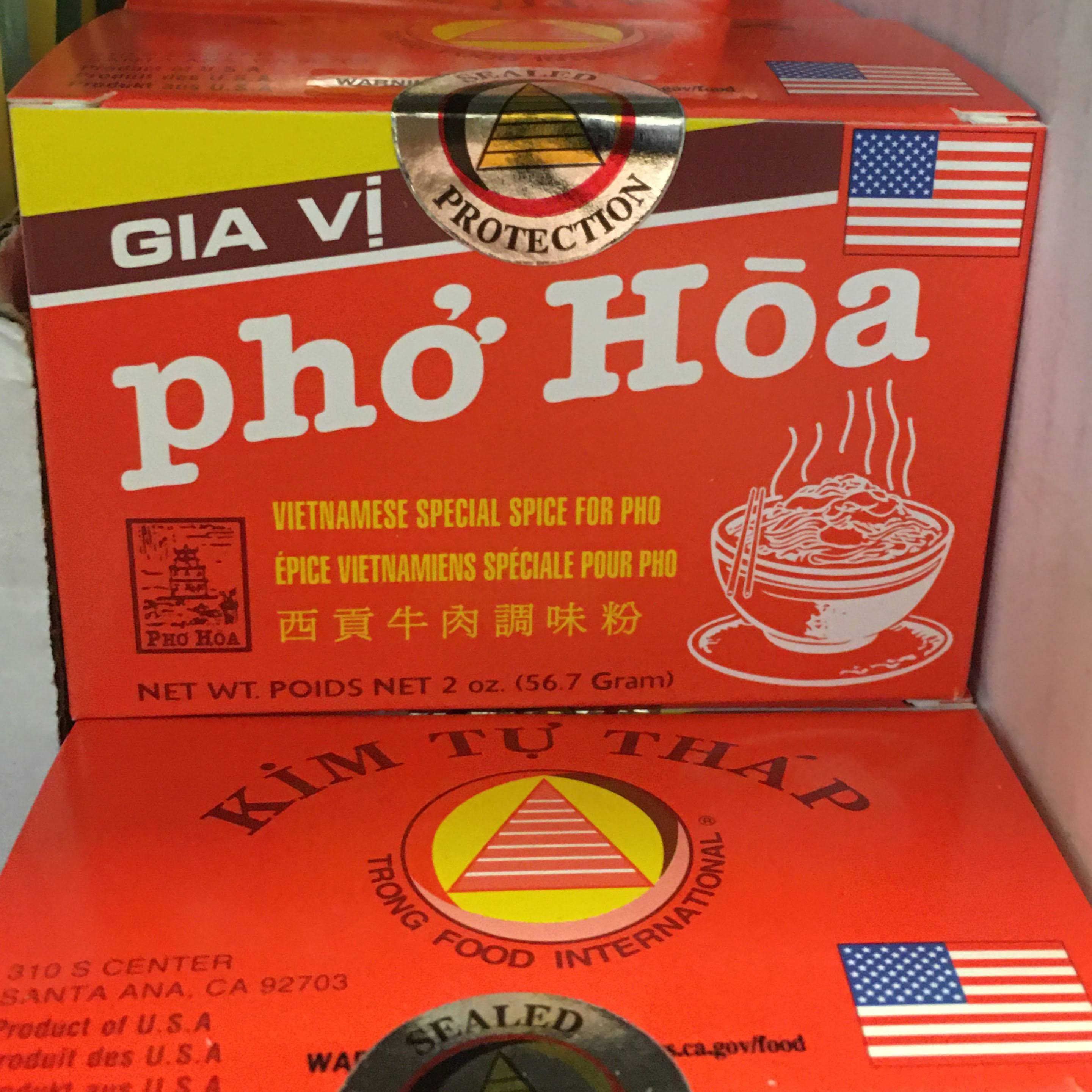 Gia Vi Nau Pho Pho Hoa Pasteur Noodle Seasoning Spice 2oz 