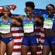 US women fastest in relay with fifth gold for Felix 