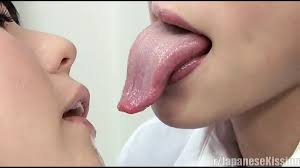 Orgasmic kiss with tongue of two girl friends jpg x Girls tongue kissing