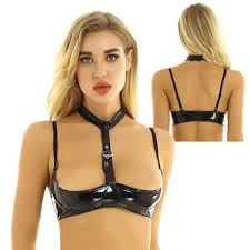 Leather shelf bras wireless bralette jpg x Nippleless bra