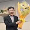 難波さん笑顔…静岡市長選