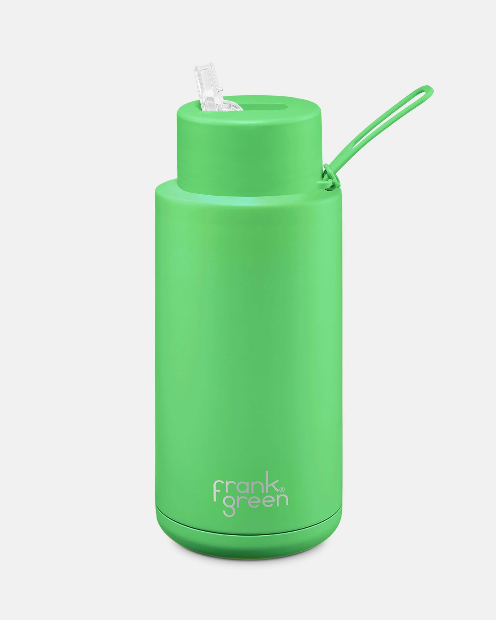 Frank Green Ceramic Reusable Bottle with Straw 2L (68oz) Blushed