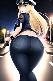 Big booty police officer enjoying jpg x Big ass police