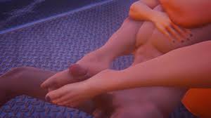 Pretty lady making a footjob in suc dung side story hentai game jpg x Hentai footjob
