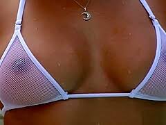 Laura lee huge tits in transparent latex bikini jpg x See through bikini