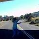 The horrifying moment a driver just misses hitting a young girl who dashes in ... 