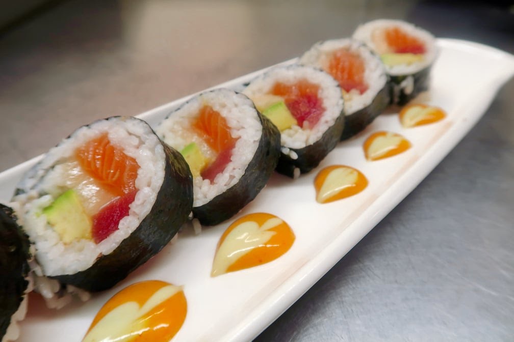 Blue spot sushi by null