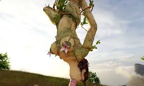 Crazy tattooed babe sucks a big schlong on top of a tree jpg x On tree