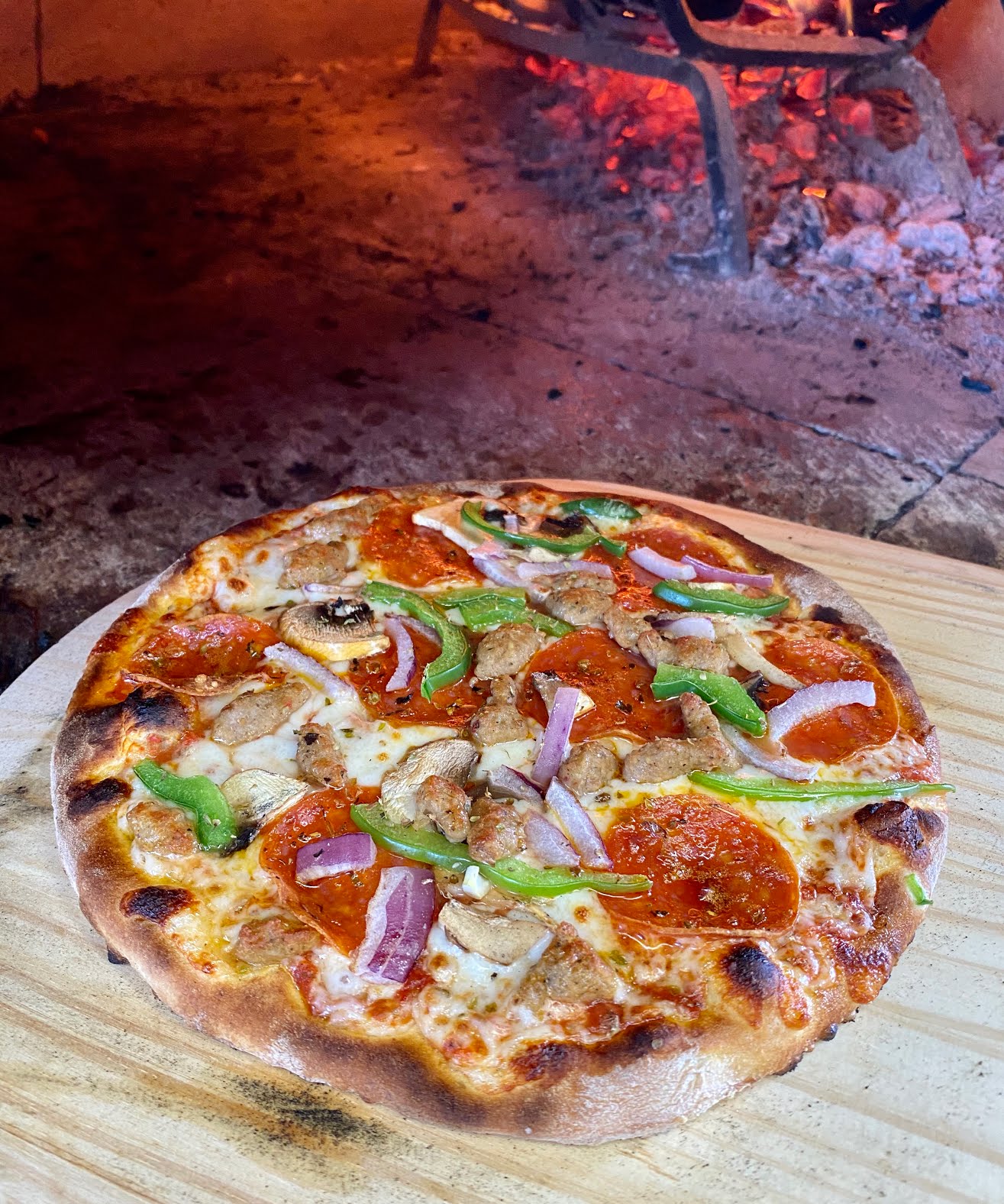Blues Fired Pizza by null