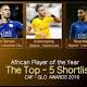 Ayew out as Mahrez, Aubameyang make CAF POTY shortlist