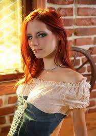 The redhead beauty red fox is stretching the slits with both hands letting you see the inner jpg x Redhead beauty