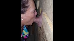 Wife testing out the gloryhole at jpg x Wife glory hole