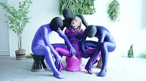 Girl with big boobs total enclosed in lycra spandex zentai and fucked jpg x Zentai suit