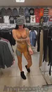 She gets buck naked in the middle of a store jpg x Naked in store