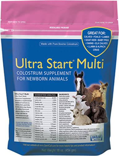 Ultra Start Multi Colostrum Supplement for Newborn Animals - 16 Oz