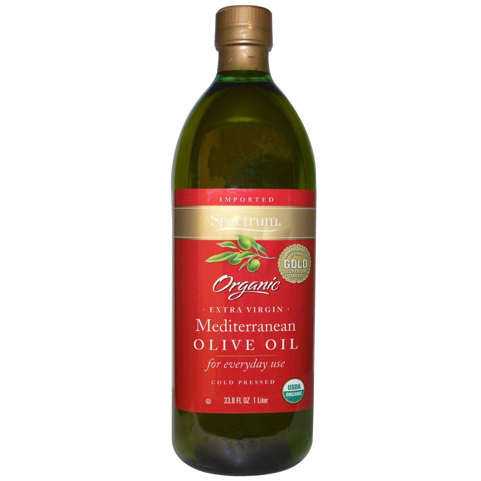Spectrum Naturals Organic Mediterranean Extra Virgin Olive Oil, 33.8