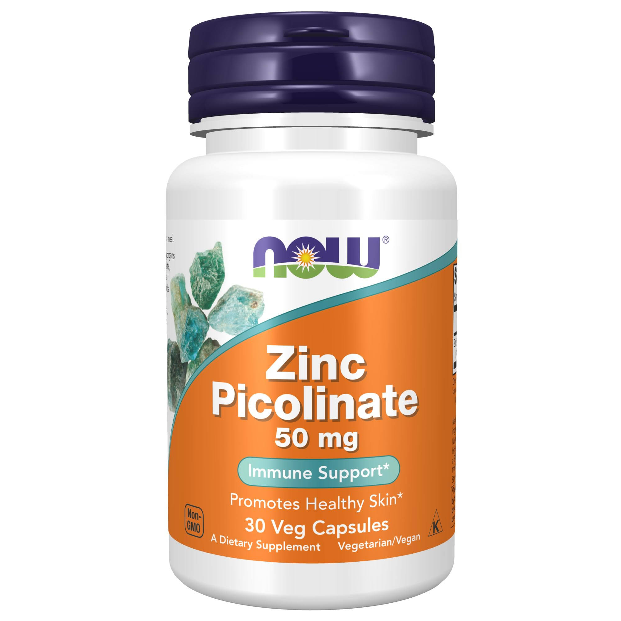 NOW Foods, Zinc Picolinate, 50 mg, 30 Veg Capsules