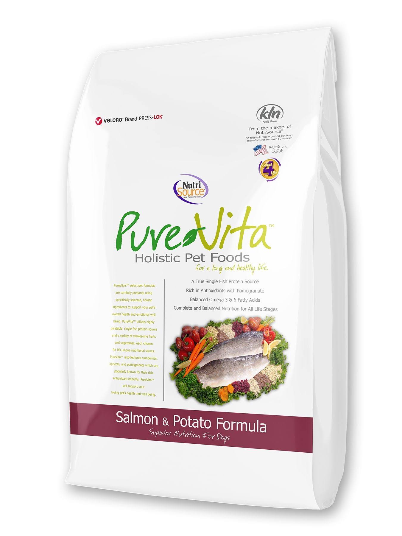 PureVita Nutri Source Salmon and Potato Formula Dry Dog Food - 5lb