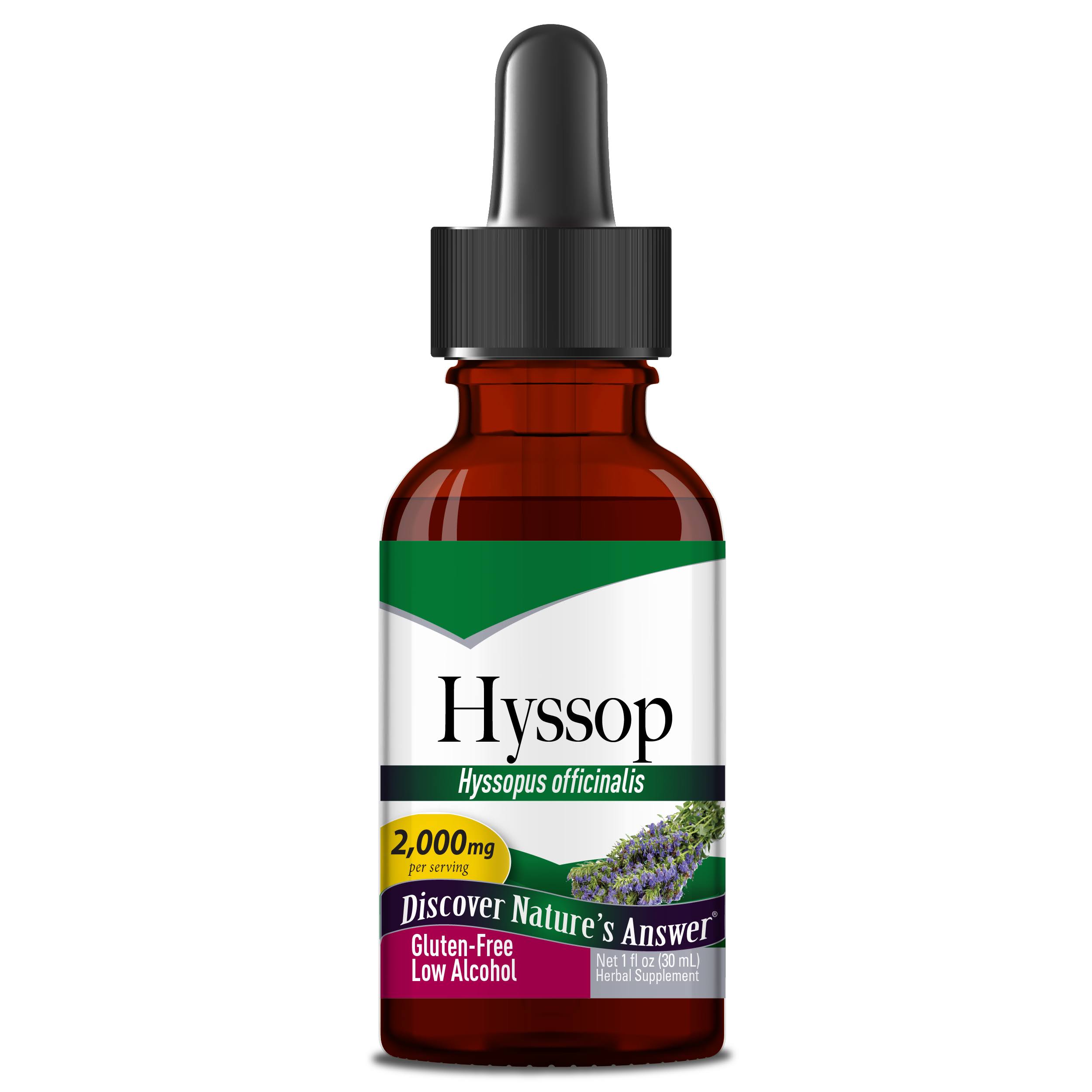 Natures Answer Hyssop Herbal Supplement - 30ml