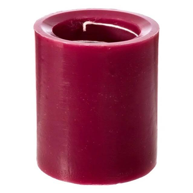 Home Fragrance Cranberry Mango Candle Wax Scented USA Flame Christmas Mcmg44, Size: 4.25 in H x 4. in W x 4. in D, Pink