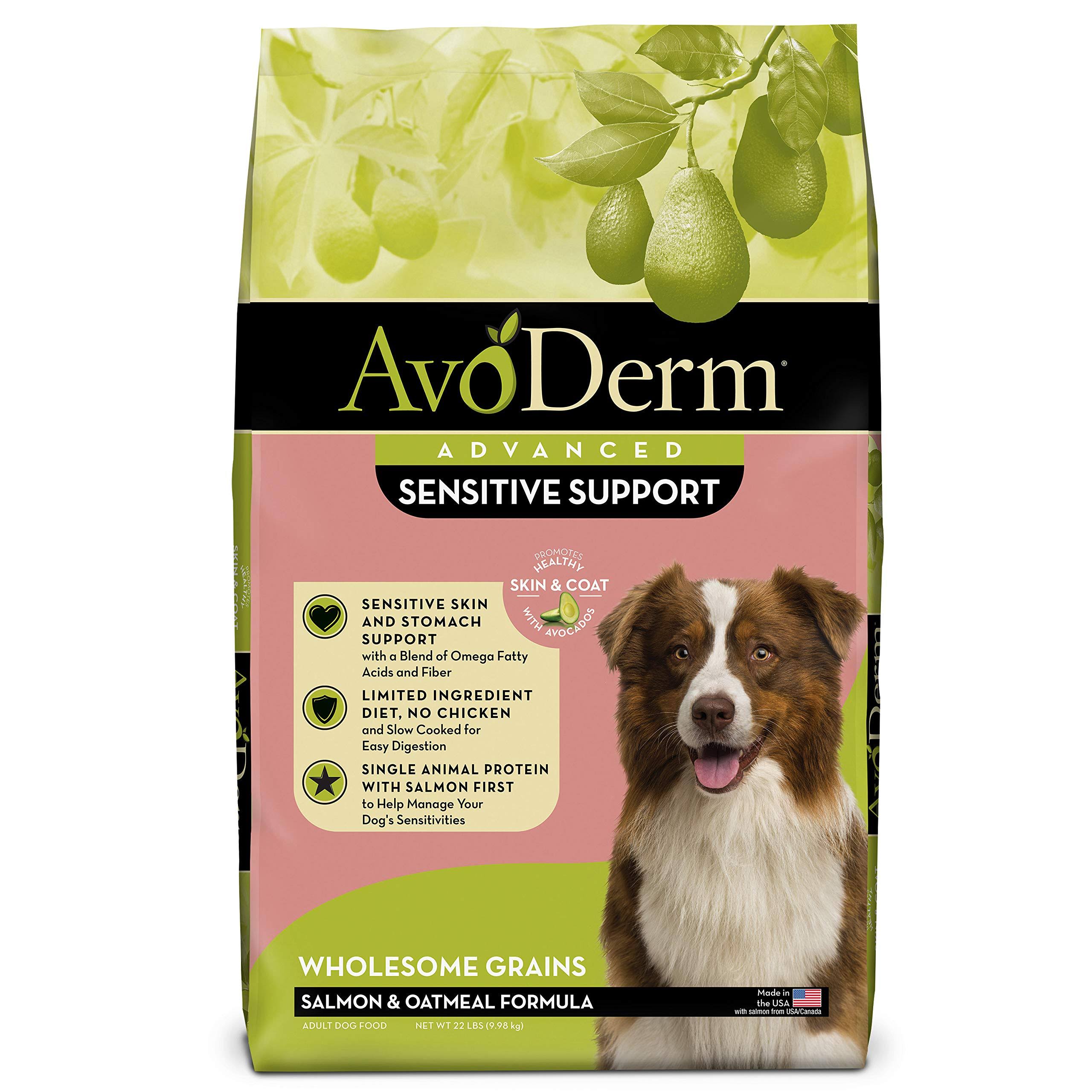 AvoDerm Advanced Sensitive Support Salmon & Oatmeal Formula Dry Dog Food 22lb