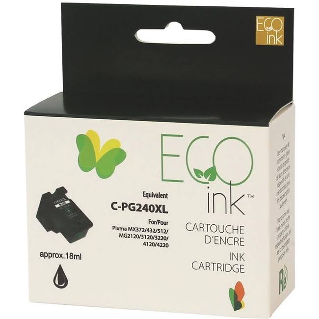 Canon PG240 XL Reman Black EcoInk with ink level