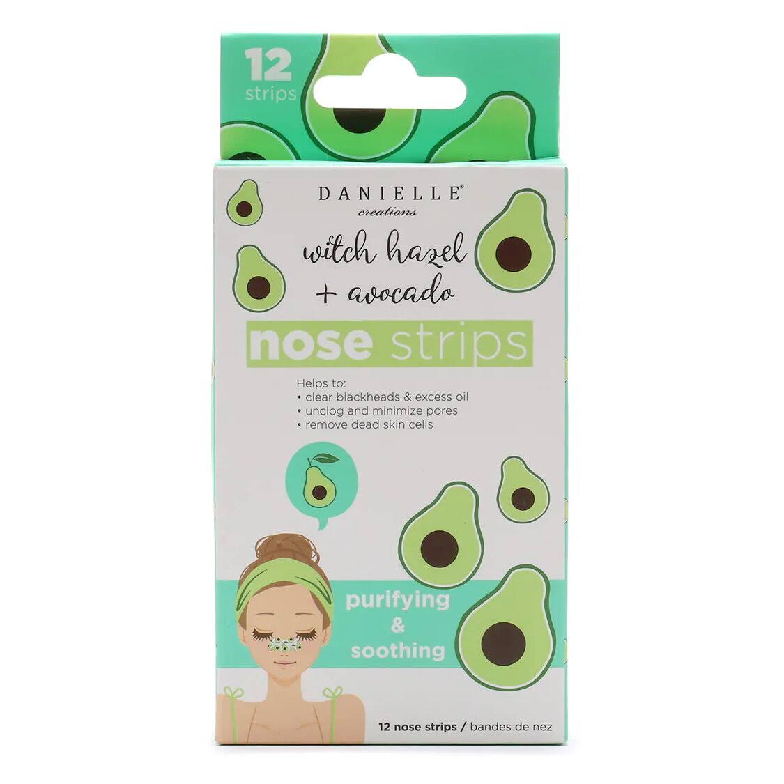 Danielle Creations Witch Hazel & Avocado Clear Blackheads Purifying Nose Strips