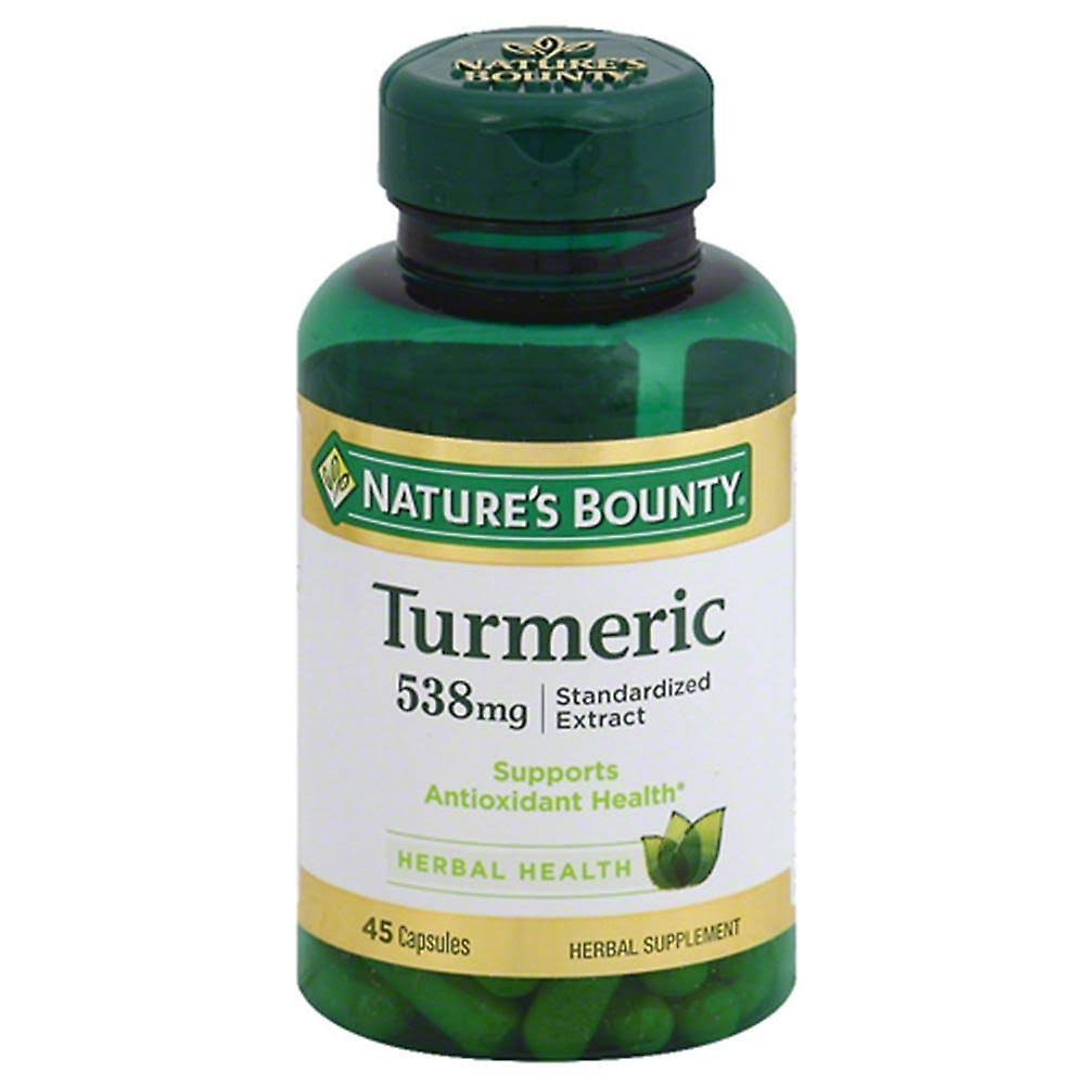 Nature's Bounty Turmeric Herbal Supplement Capsules - 45ct