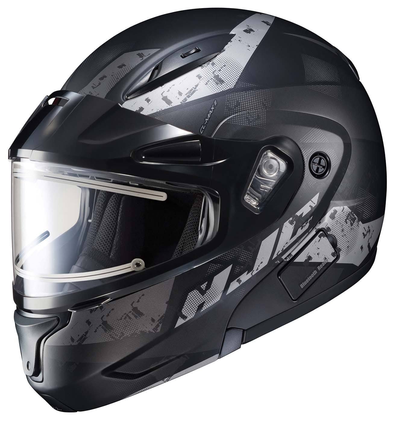HJC CL MAX2SN Friction Framed Electric Helmet, Black, Grey, White, Small