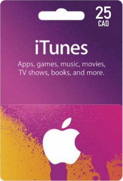 iTunes Gift Card 15 CAD Ca