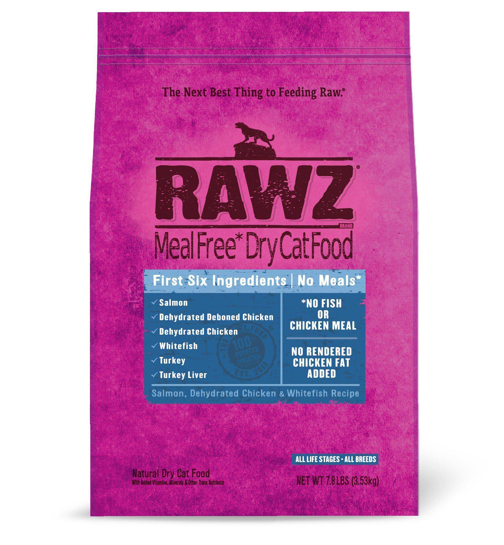 Rawz Grain-Free Salmon Fish Cat Food - 1.59kg