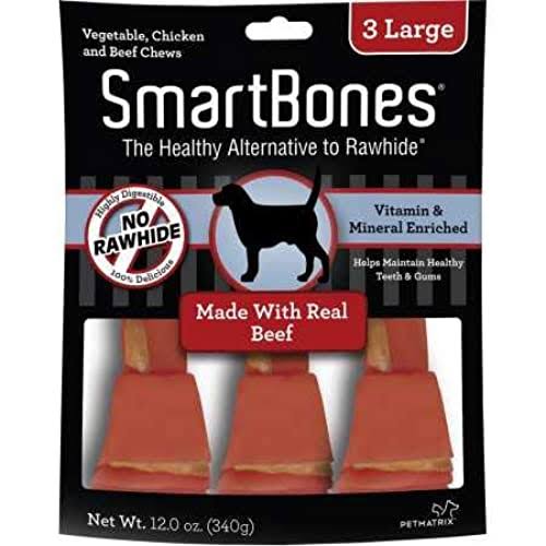 SmartBones Large Beef Chews - 3 Pack