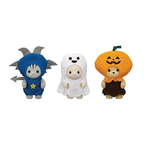 Calico Critters Trick or Treat Trio, Limited Edition Seasonal Halloween Set with 3 Collectible Figures and Costume Accessories