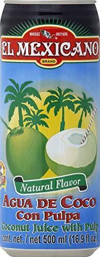 El Mexicano Coconut Juice - With Pulp, 16.9oz