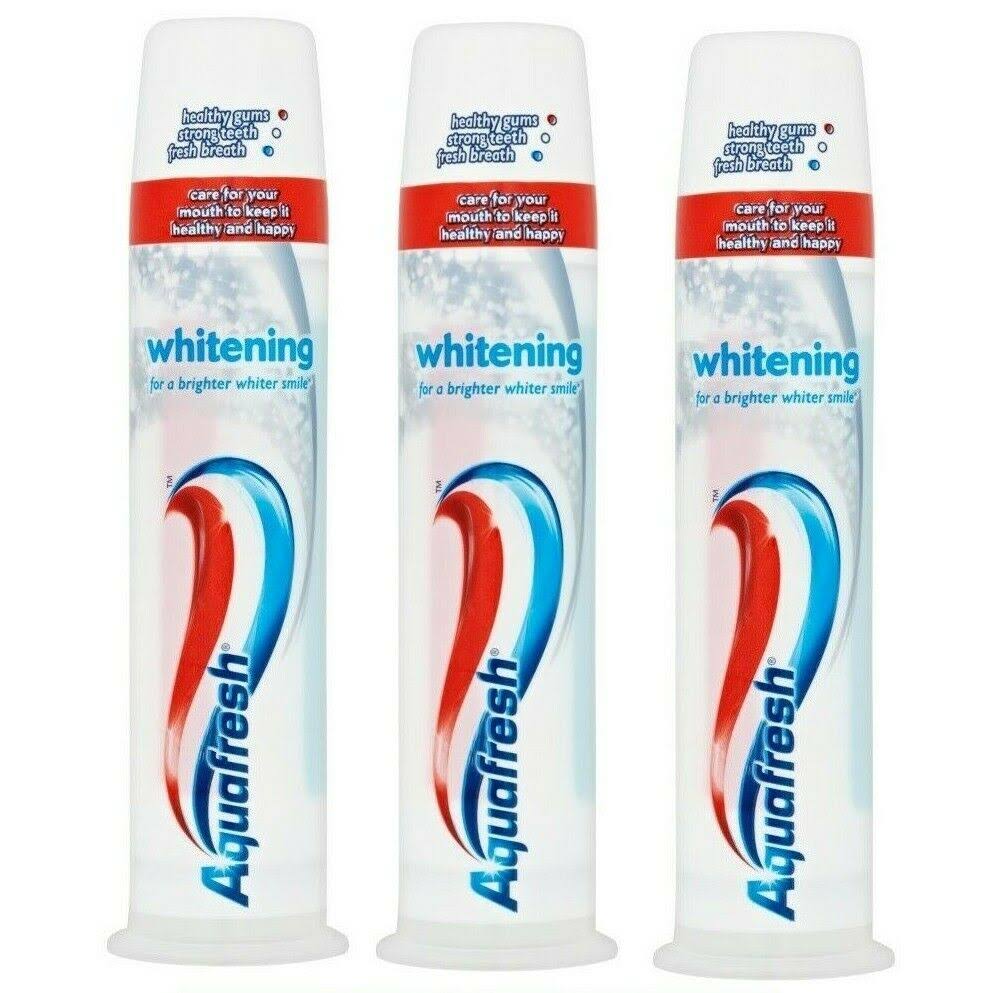 AquaFresh Whitening Toothpaste Pump 100ml Pack of
