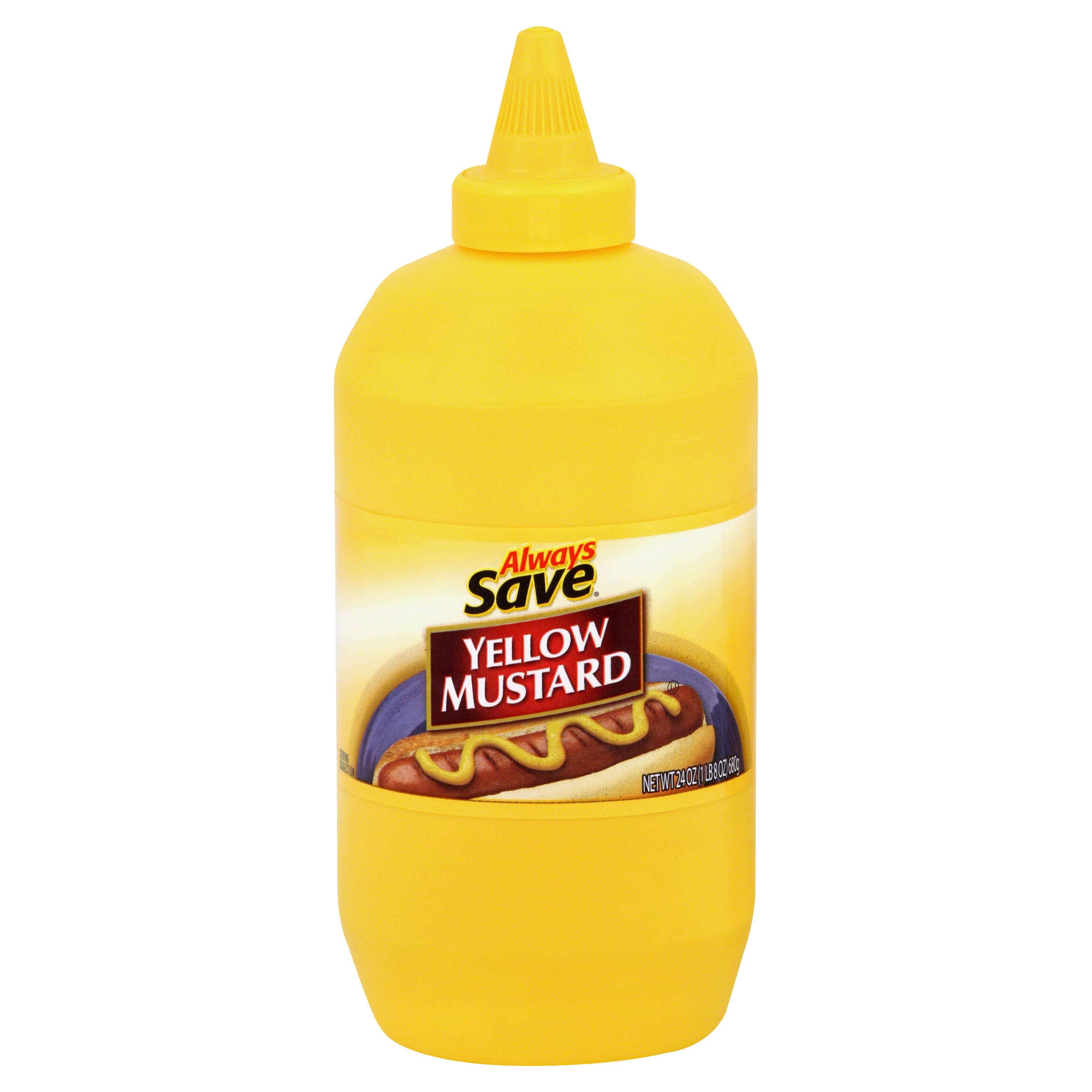 Always Save Mustard, Yellow - 24 oz