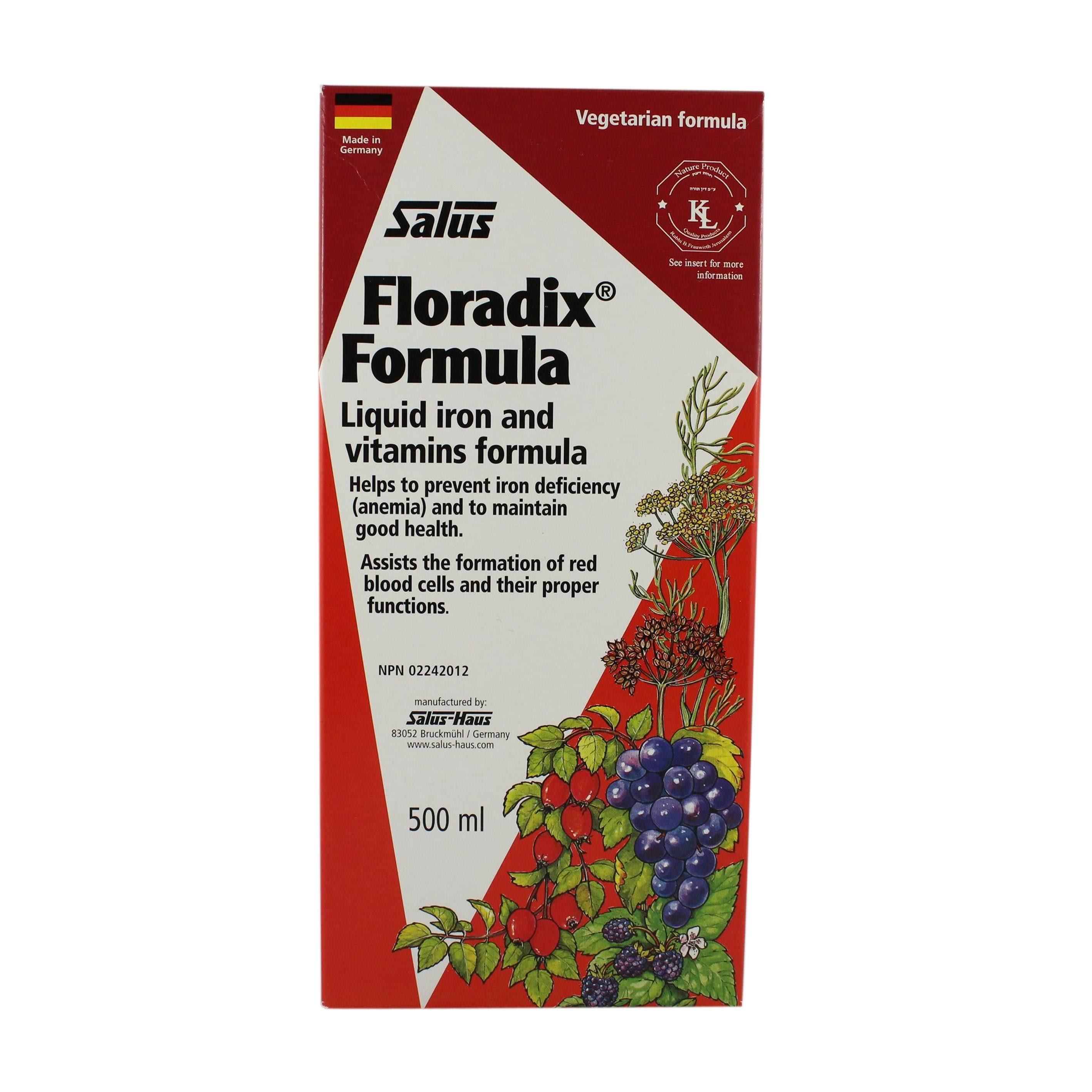 Salus Floradix Liquid Iron and Vitamin Formula - 500ml