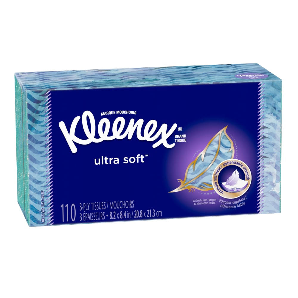 Kleenex Ultra Soft Tissues, 3-Ply - 110 tissues