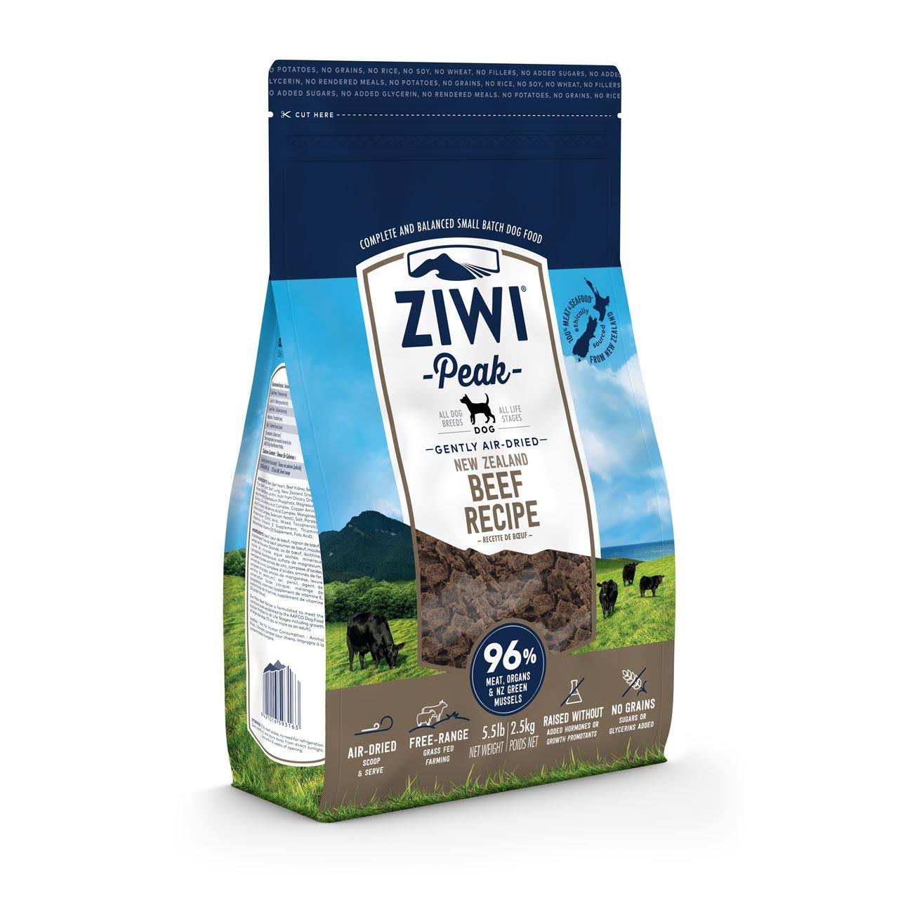 Ziwipeak Real Meat Grain Free Air-Dried Dog - Beef, 5.5lb
