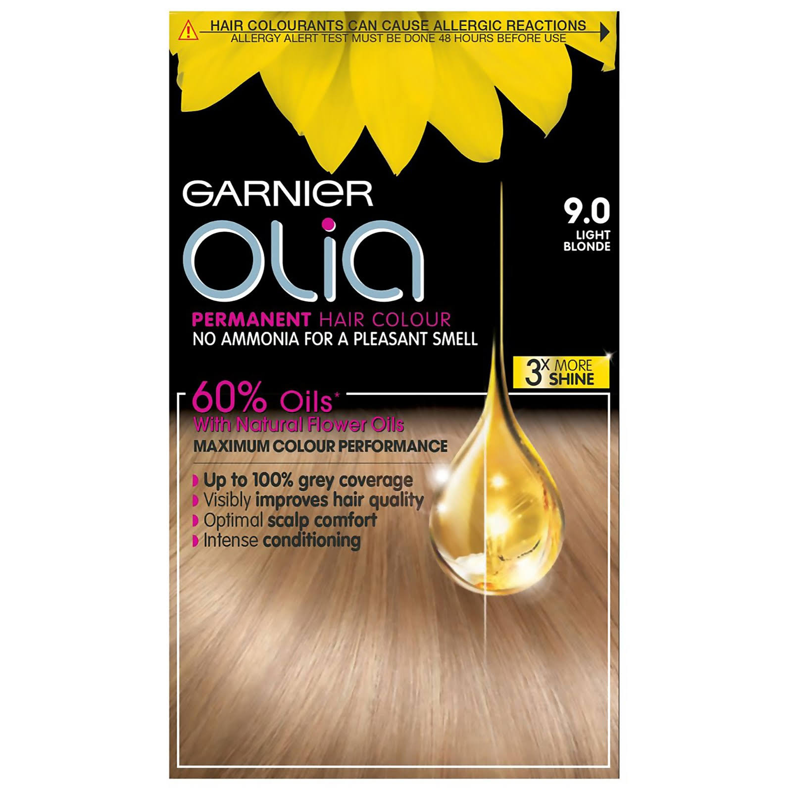 Garnier Olia Permanent Hair Dye - 9.0 Light Blonde