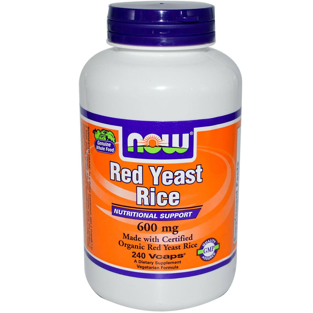 Now Foods, Red Yeast Rice, 600 mg, 240 Vcaps