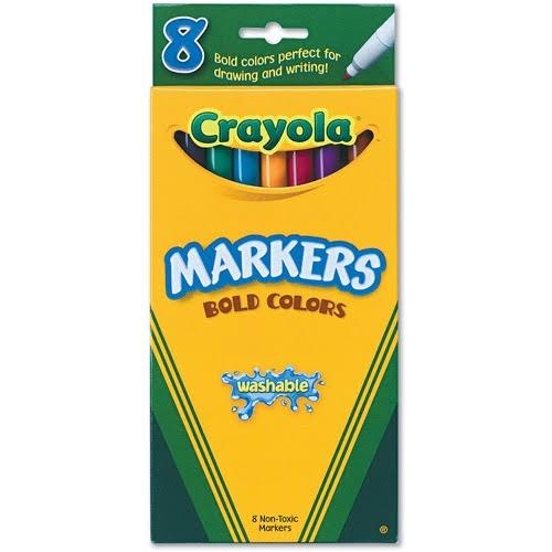 Crayola Washable Markers - Fine Tip, 8ct